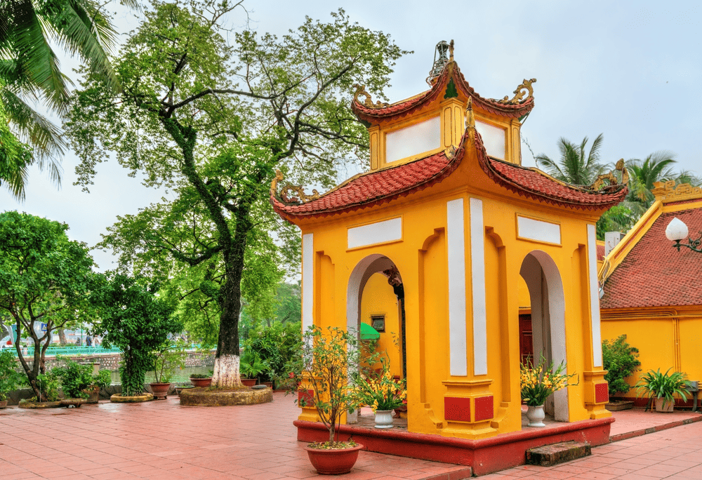 The Stele House at Tran Quoc Pagoda is a treasure trove of historical significance (Source: Canva)